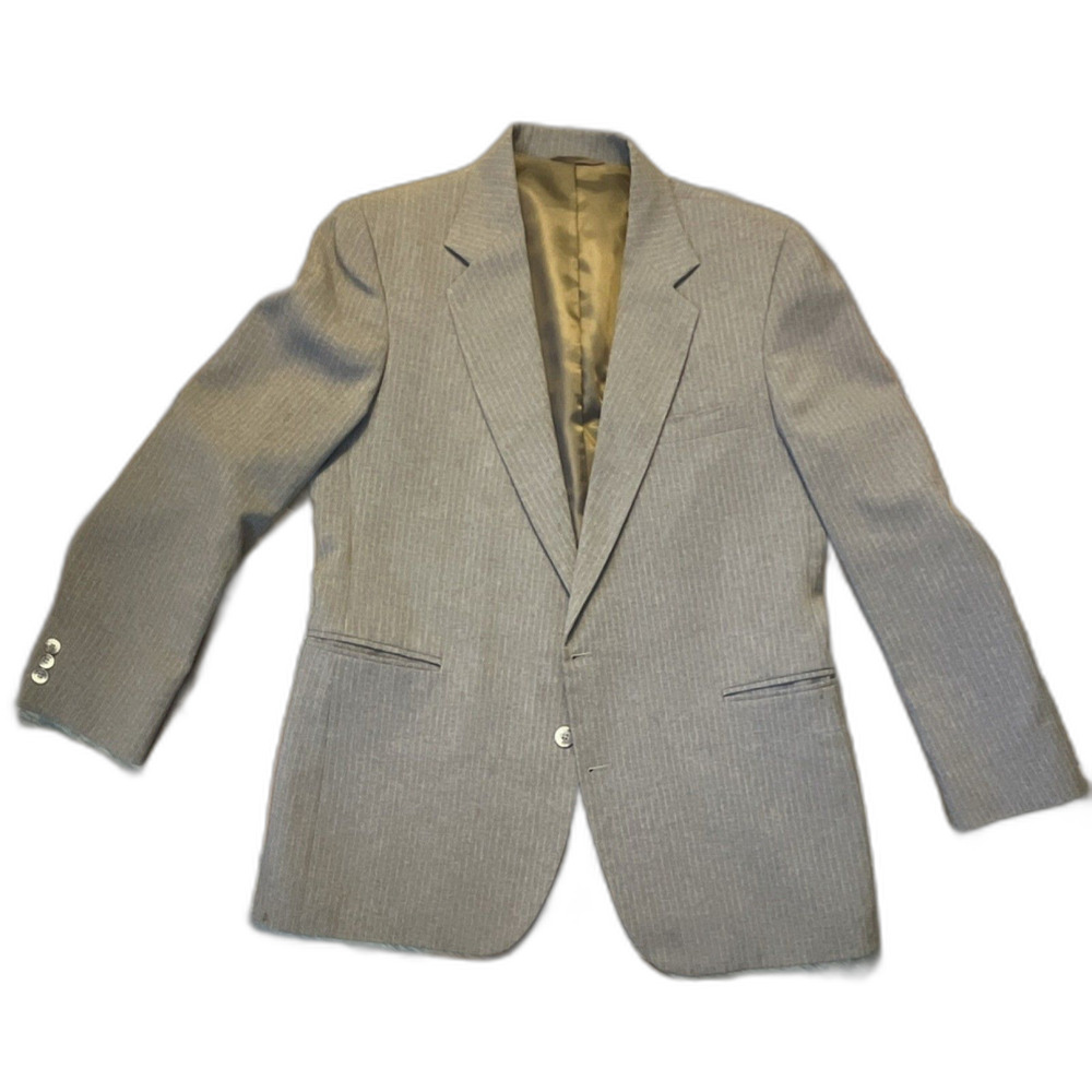 VTG Haggar Imperial 40R Brown Plaid Tweed Wool Sport Coat Jacket Blazer